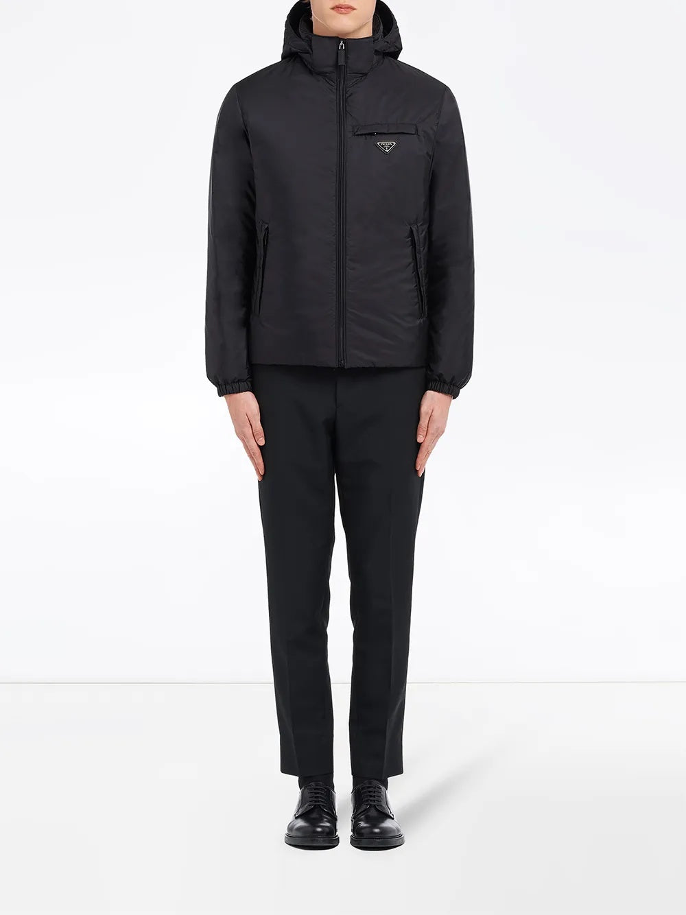 Re-Nylon logo-patch down Jacket SGN955 S 191 1WQ9F0002 PRADA 