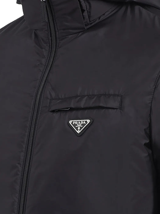 Re-Nylon logo-patch down Jacket SGN955 S 191 1WQ9F0002 PRADA 