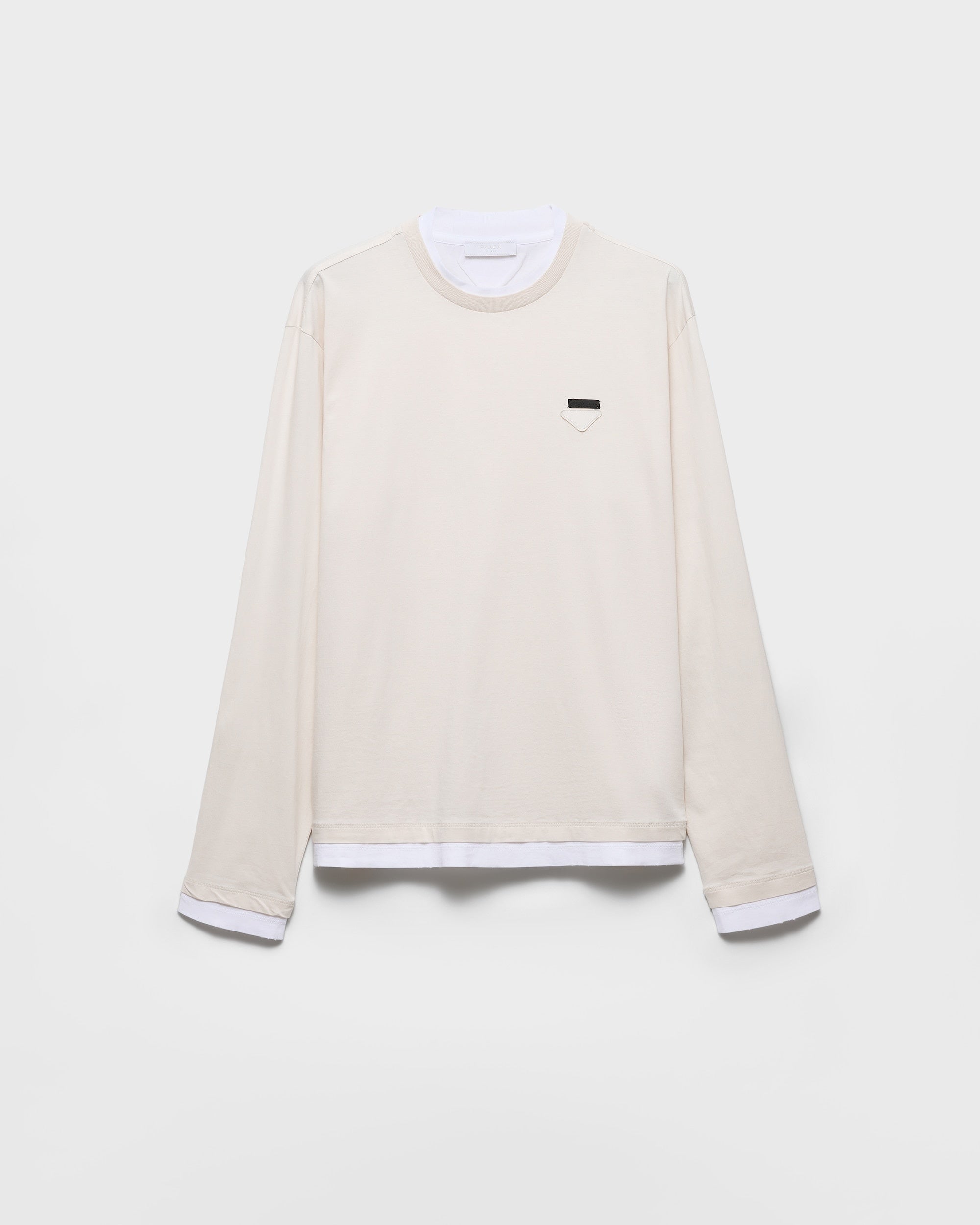 Double layer T-shirt UJL73B S WM1 11CDF0P40 PRADA 