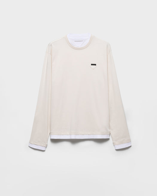 Double layer T-shirt UJL73B S WM1 11CDF0P40 PRADA 