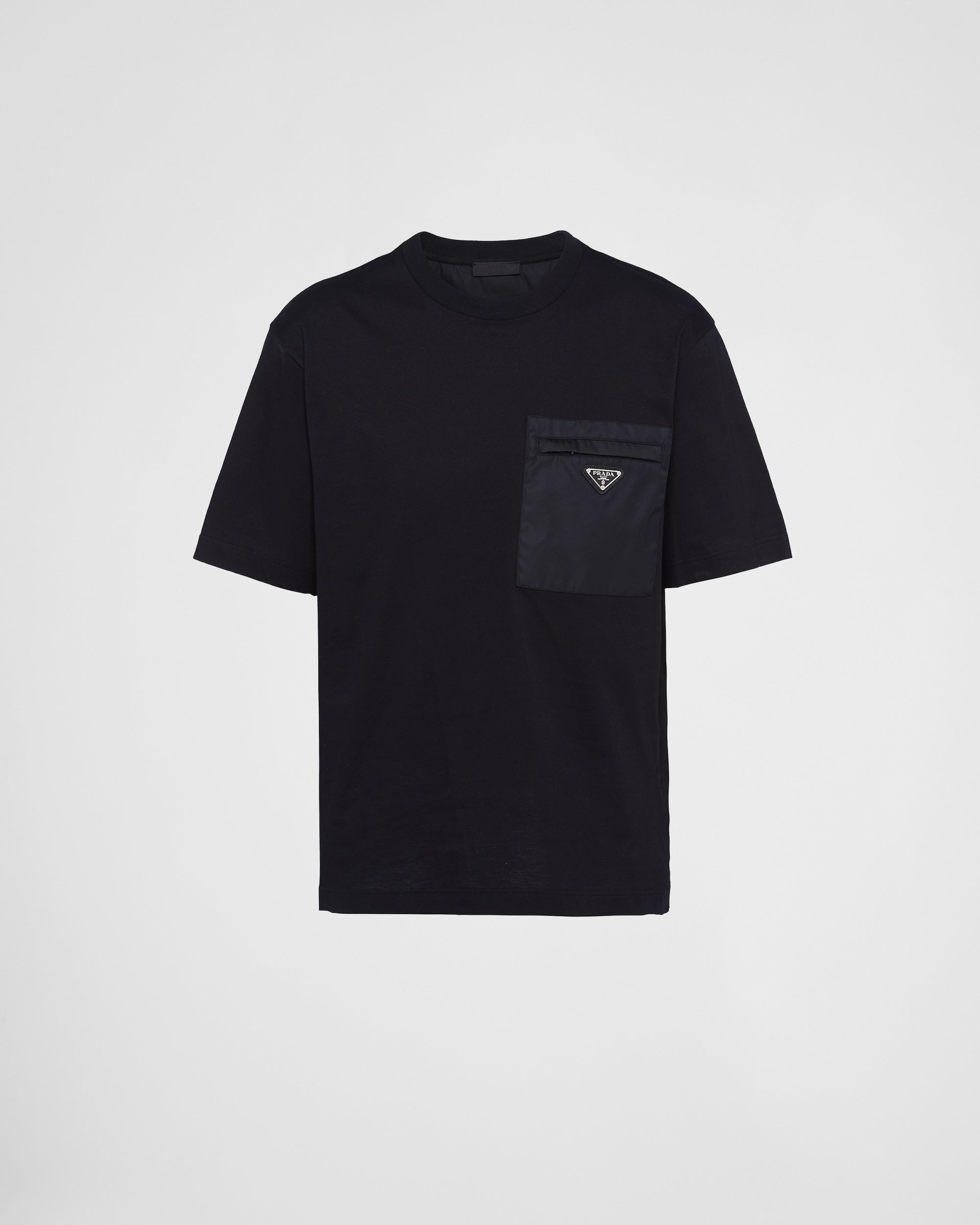 Re-Nylon and jersey T-shirt UJN661 S WMO 11CKF0002 PRADA 