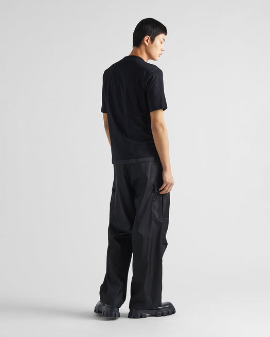 Re-Nylon and jersey T-shirt UJN661 S WMO 11CKF0002 PRADA 
