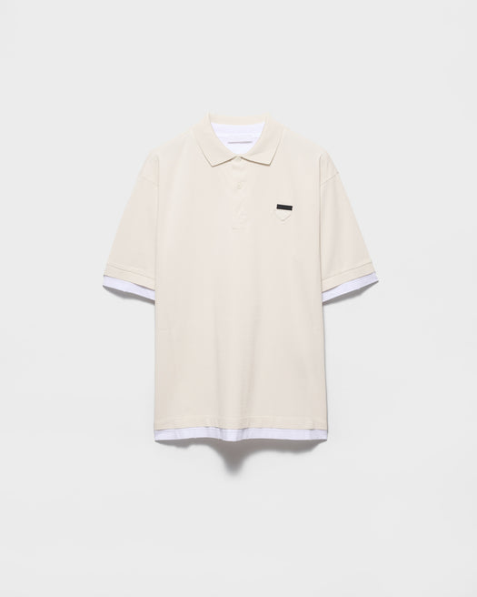 Cotton Polo Shirt UJN911 S WM1 1868F0P40 PRADA 
