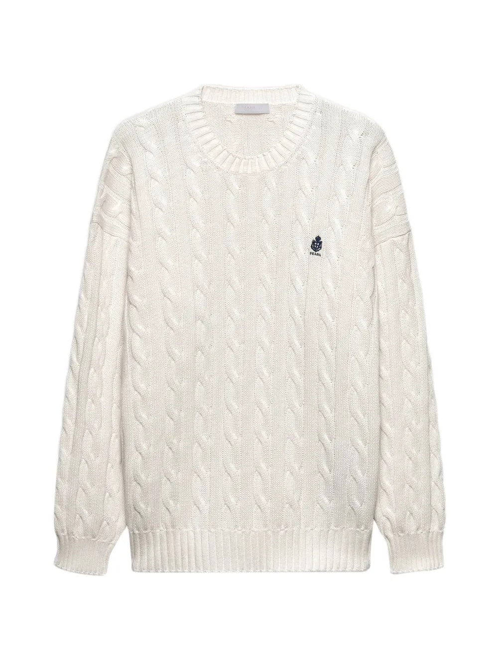 Cotton crew-neck sweater UMF304 SOOO 19VLF0009 PRADA 