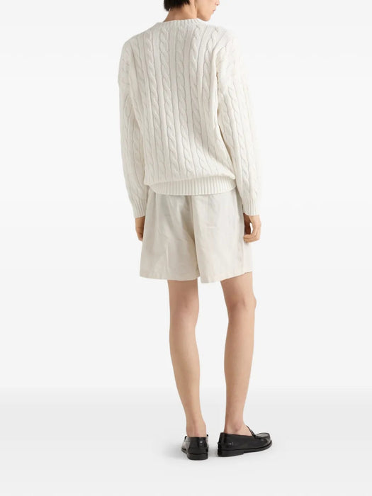 Cotton crew-neck sweater UMF304 SOOO 19VLF0009 PRADA 