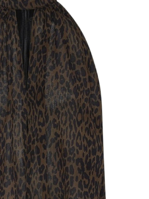 Leopard-print halterneck top 1152383088  ROTATE 