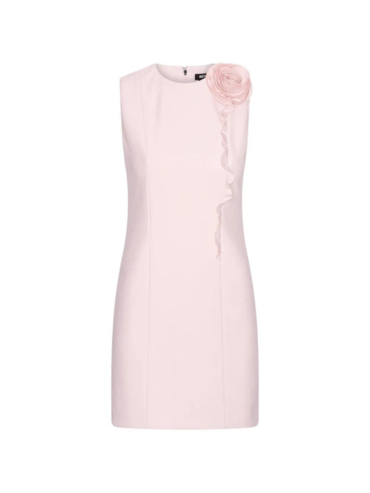 Crepe mini dress w/rose 116323556  ROTATE 