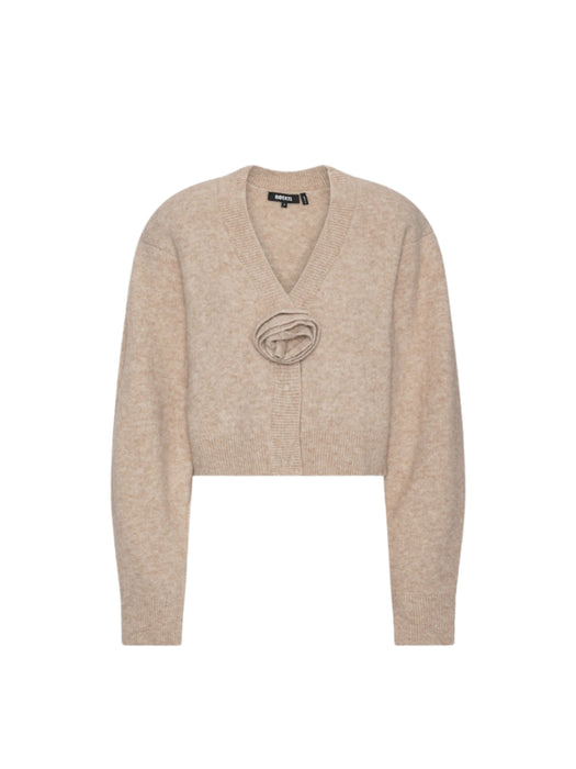 Knit Flower Cardigan Beige 1166581832  ROTATE 