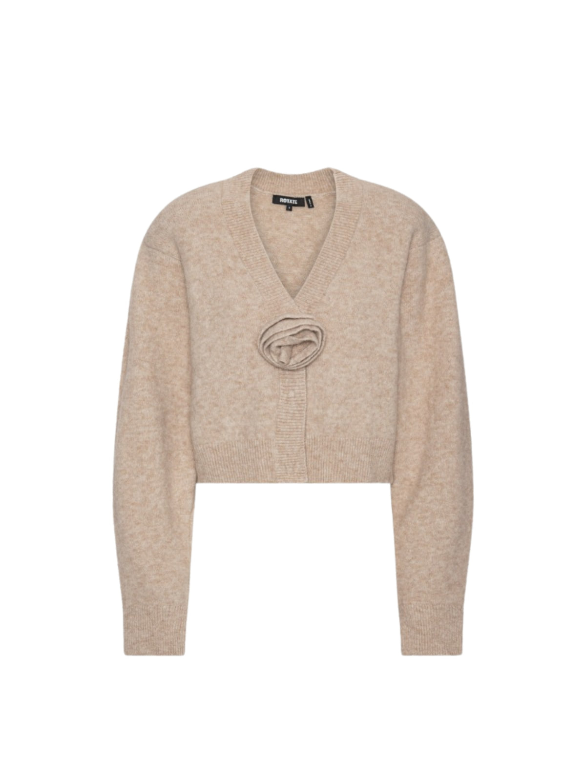 Knit Flower Cardigan Beige 1166581832  ROTATE 