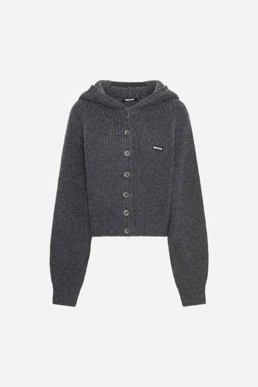 Knit Boxy Hoodie 1167001205  ROTATE 