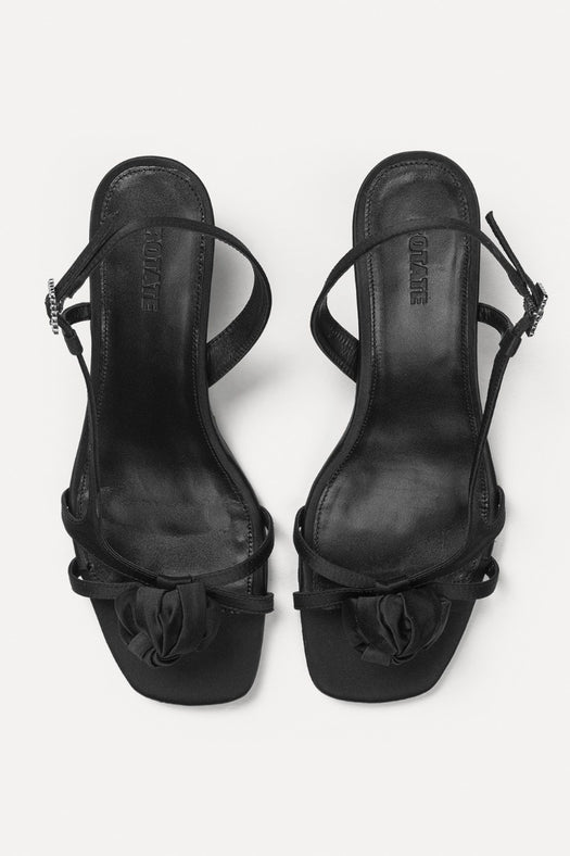 Satin Knot Strappy Sandals 116747100  ROTATE 