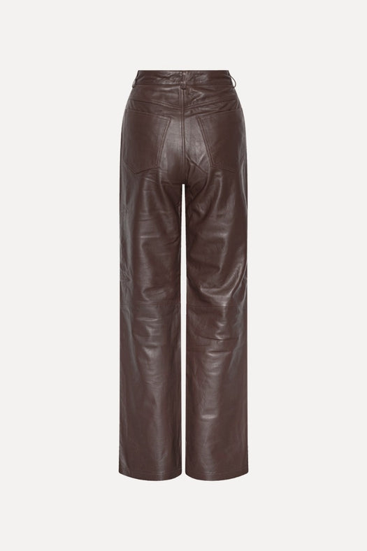 Straight Leather Pants 1170121667  ROTATE 