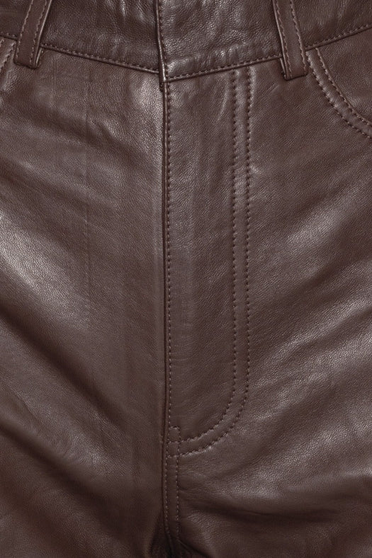 Straight Leather Pants 1170121667  ROTATE 