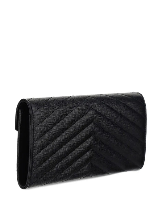 Large Cassandre matelassé flap Wallet 372264 BOW011000 SAINT LAURENT 