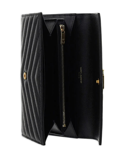 Large Cassandre matelassé flap Wallet 372264 BOW011000 SAINT LAURENT 