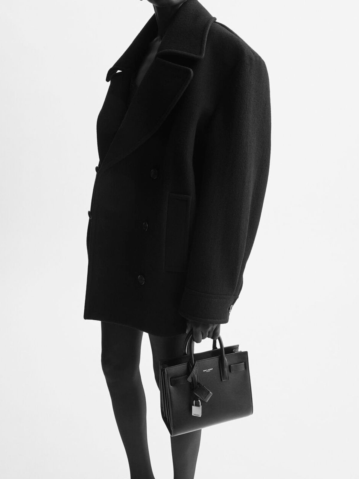 SAC DE JOUR IN SMOOTH LEATHER - NANO 392035 02G9W1000 SAINT LAURENT 