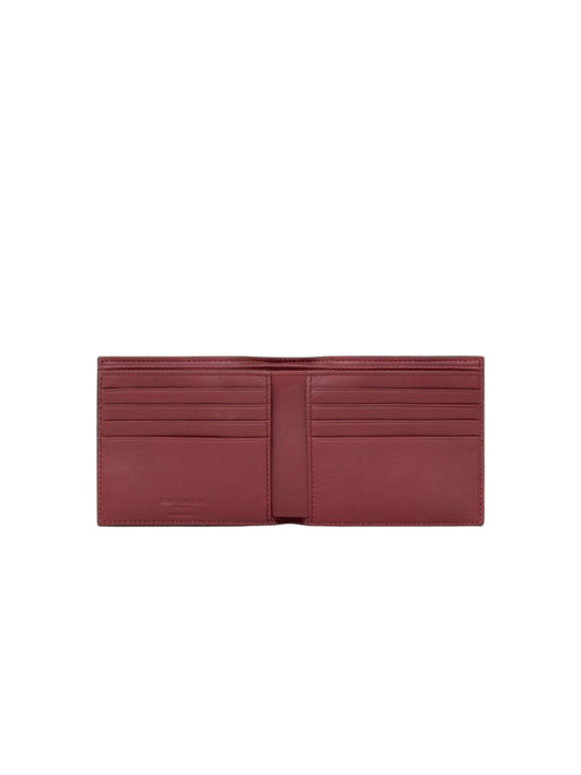 East/West wallet in two-tone smooth leather 396307 AAG2F2052 SAINT LAURENT 
