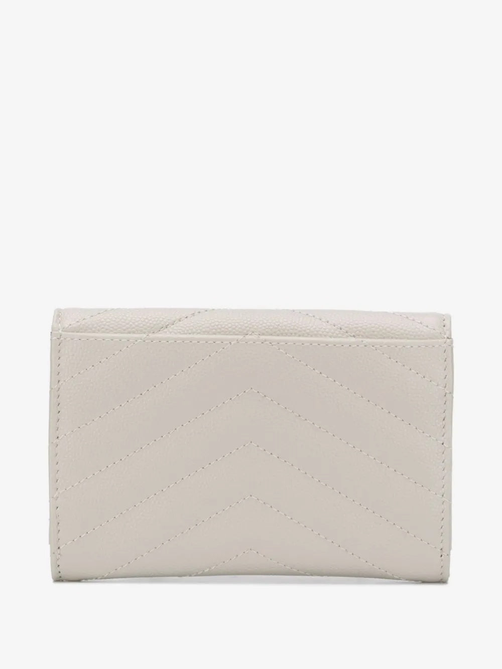 Small chevron-quilted leather wallet 414404 BOW019207 SAINT LAURENT 