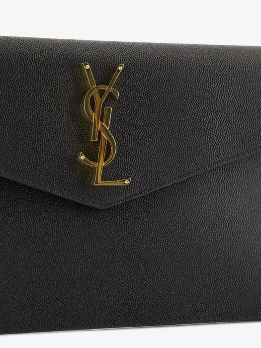 Uptown pouch in grain de poudre leather<BR/> 565739 1GF0J1000 SAINT LAURENT 