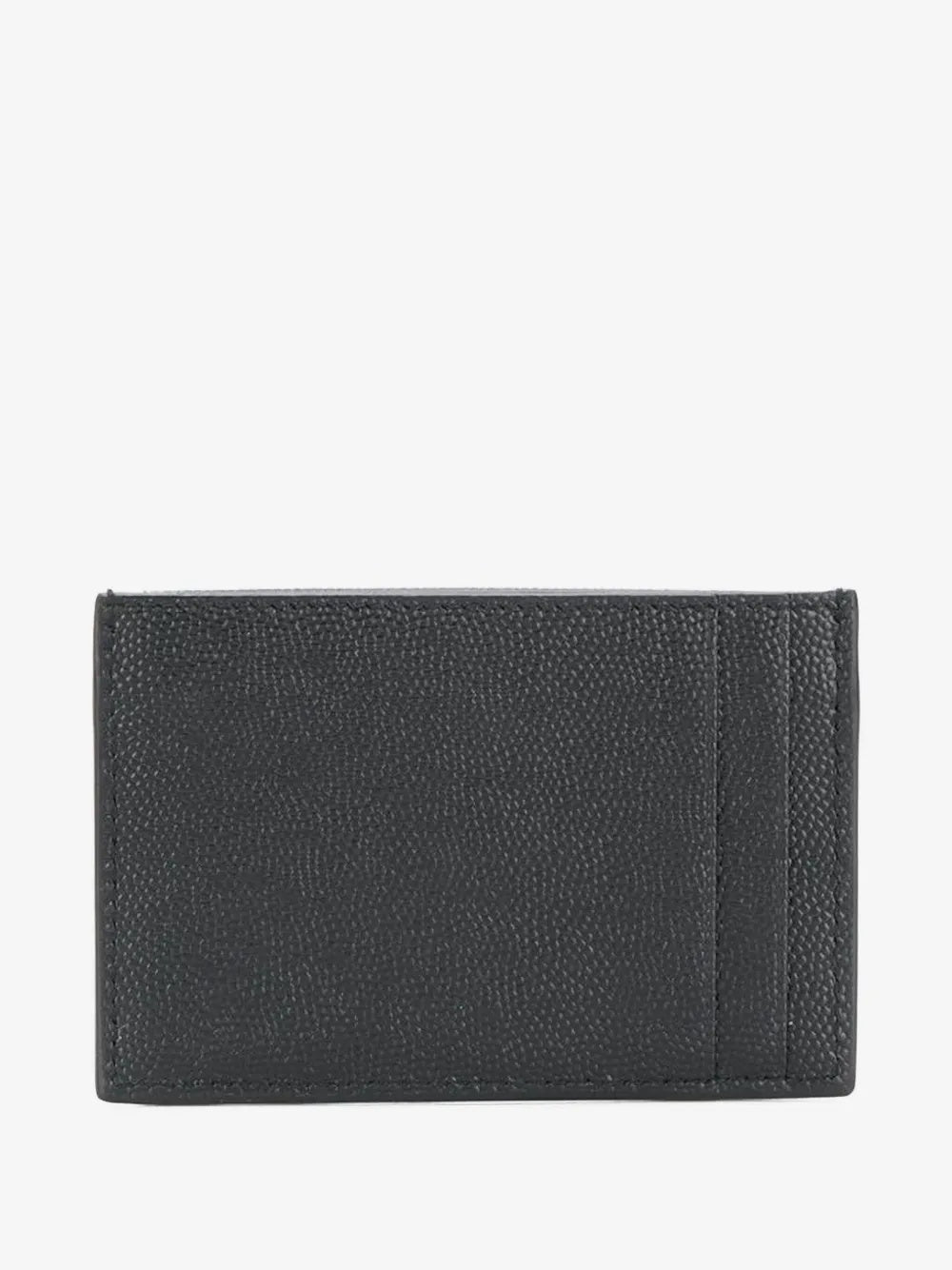 UPTOWN FLAP CARD CASE IN GRAIN DE POUDRE LEATHER 582305 1GF0J1000 SAINT LAURENT 