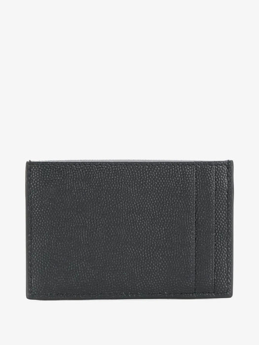 UPTOWN FLAP CARD CASE IN GRAIN DE POUDRE LEATHER 582305 1GF0J1000 SAINT LAURENT 