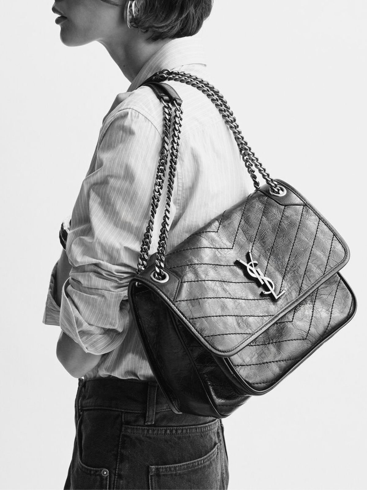 NIKI MEDIUM IN VINTAGE LEATHER 633184 0EN081000 SAINT LAURENT 