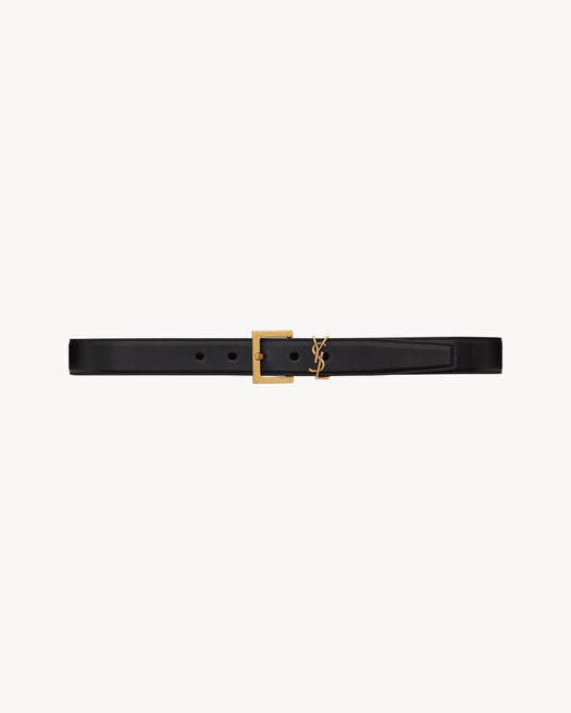 Cassandre Belt in smooth leather 634437 BOO0W1000 SAINT LAURENT 