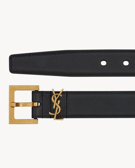 Cassandre Belt in smooth leather 634437 BOO0W1000 SAINT LAURENT 