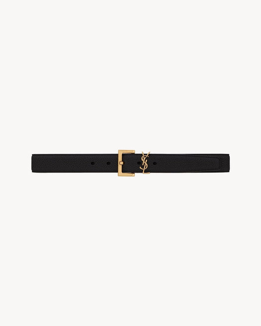 Cassandre belt in grained leather 634437 DTI0W1000 SAINT LAURENT 
