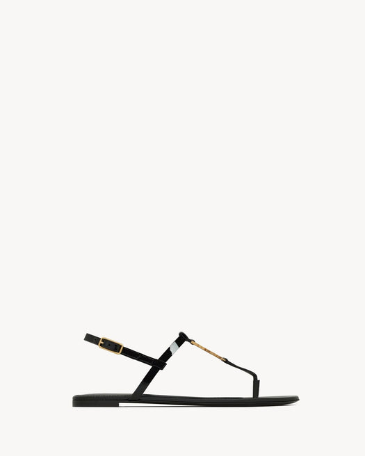 Cassandra logo plaque sandals 659817 B8IKK1000 SAINT LAURENT 