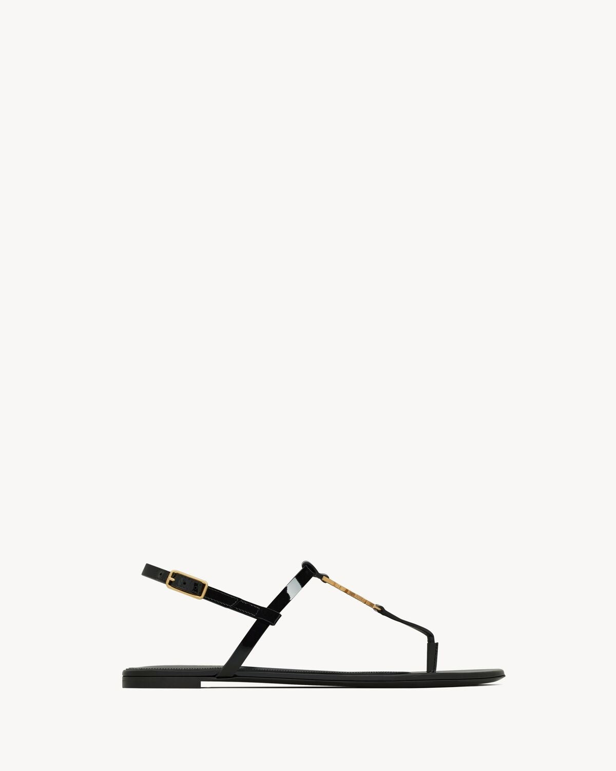 Cassandra logo plaque sandals 659817 B8IKK1000 SAINT LAURENT 