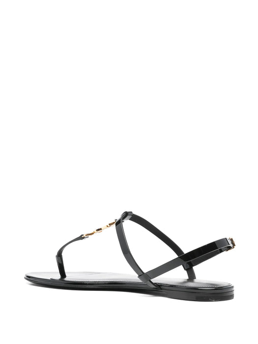 Cassandra logo plaque sandals 659817 B8IKK1000 SAINT LAURENT 