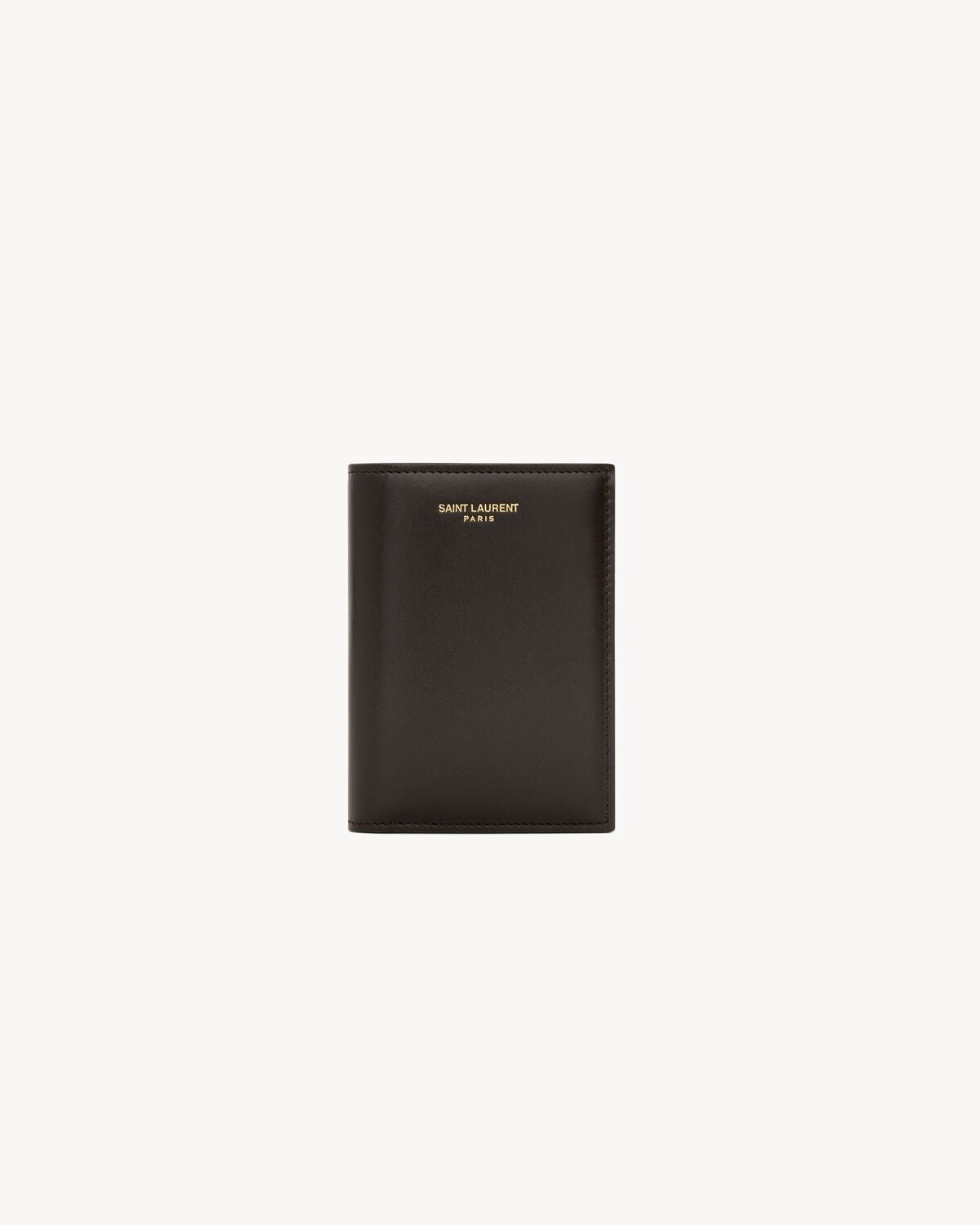 Paris credit card wallet in two-tone smooth leather 668726 AAG2F2052 SAINT LAURENT 