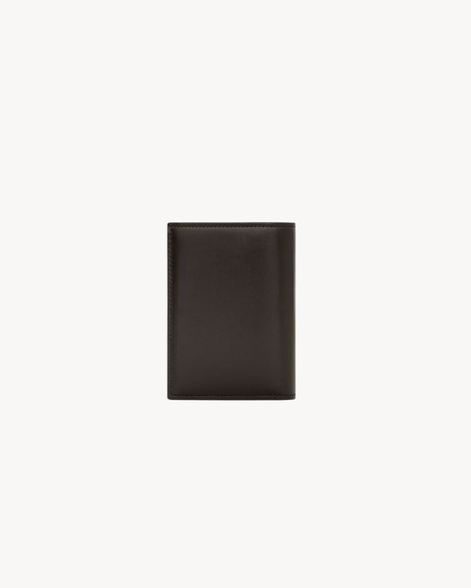Paris credit card wallet in two-tone smooth leather 668726 AAG2F2052 SAINT LAURENT 