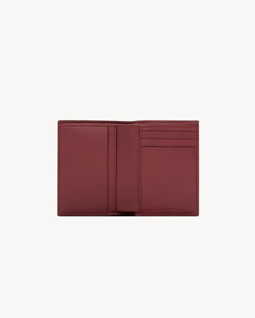 Paris credit card wallet in two-tone smooth leather 668726 AAG2F2052 SAINT LAURENT 