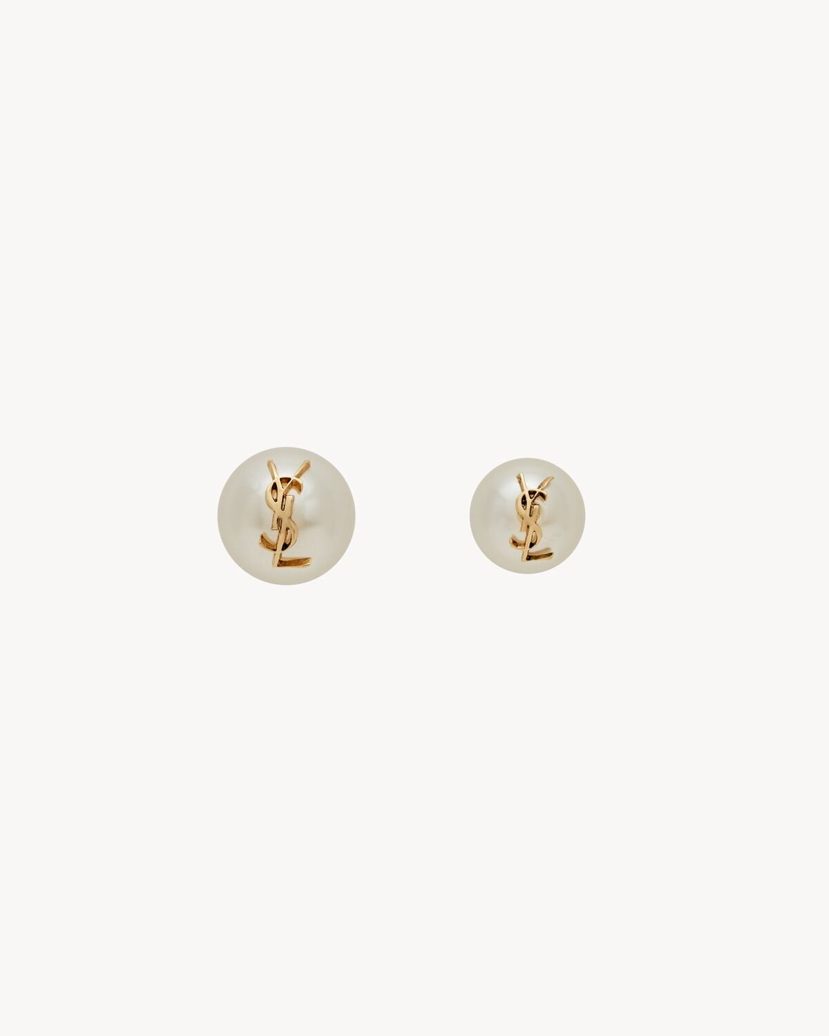 Cassandre pearl earrings in metal 691563 Y15269018 SAINT LAURENT 