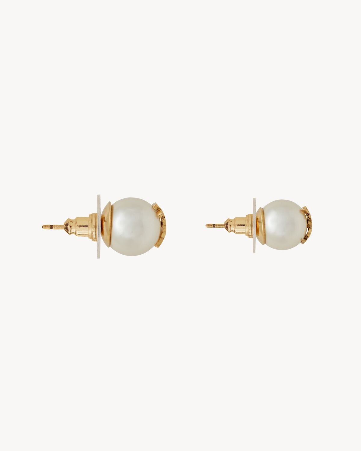 Cassandre pearl earrings in metal 691563 Y15269018 SAINT LAURENT 