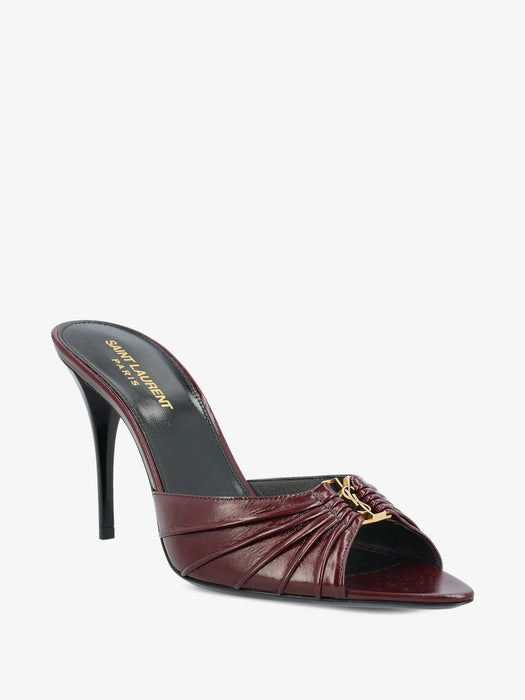 BABYLONE mules in smooth leather 799606 AAEHF6629 SAINT LAURENT 