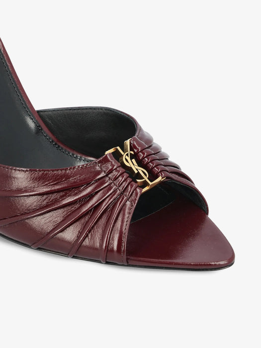 BABYLONE mules in smooth leather 799606 AAEHF6629 SAINT LAURENT 