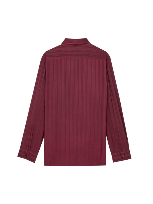 Cassandre lavallière blouse in striped silk jacquard 838125 Y142U5504 SAINT LAURENT 