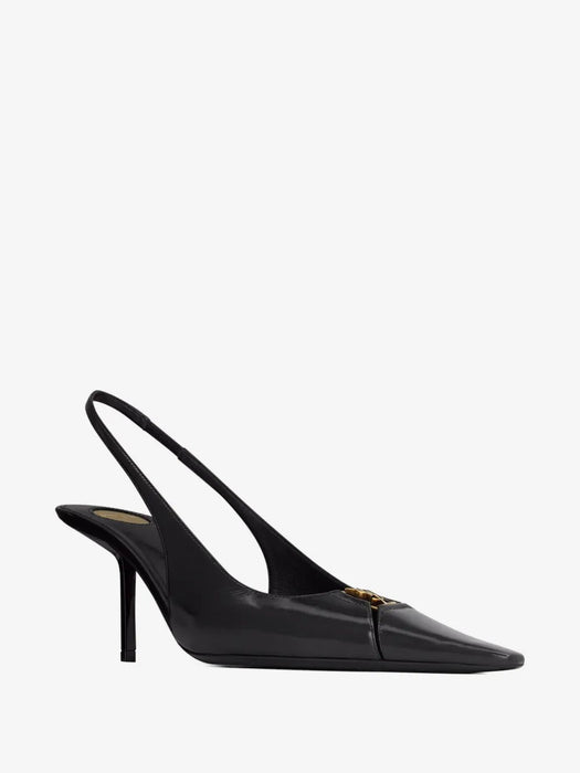 Babylone Breteuil slingback pumps in smooth leather 858966 AAEHI1000 SAINT LAURENT 