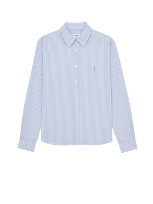 CASSANDRE shirt in striped cotton poplin 861080 Y7J664427 SAINT LAURENT 
