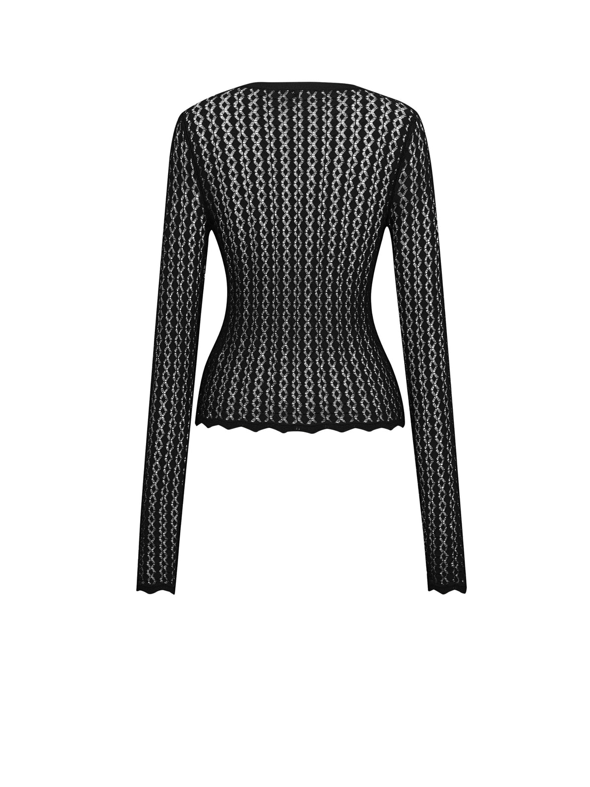 top in pointelle knit 863344 Y76VX1000 SAINT LAURENT 