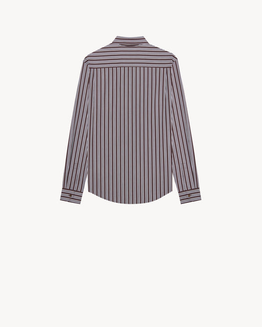 Shirt in striped cotton poplin 867719 Y2O102071 SAINT LAURENT 