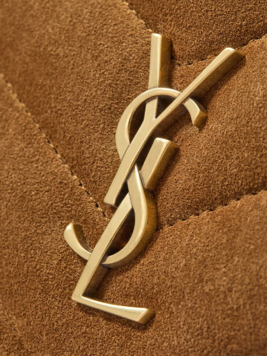 LOULOU camera bag in MATELASSÉ suede 869468 AAEY62916 SAINT LAURENT 