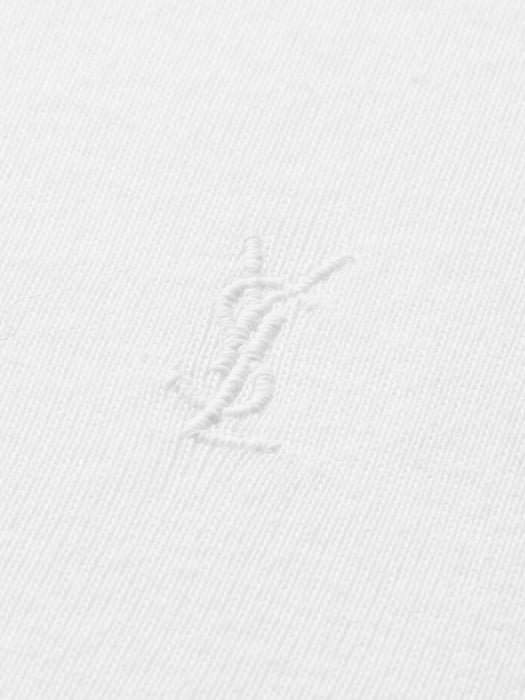 CASSANDRE T-shirt in ribbed cotton jersey 869630 Y38BD9000 SAINT LAURENT 