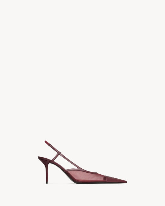 Renee slingback pumps in mesh 869662 AAGMC6625 SAINT LAURENT 