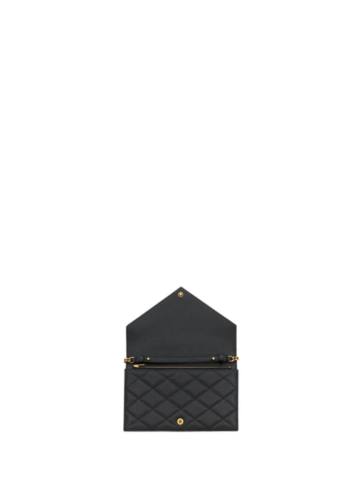 PARIS chain wallet in GRAIN DE POUDRE leather 871149 AAGOZ1000 SAINT LAURENT 