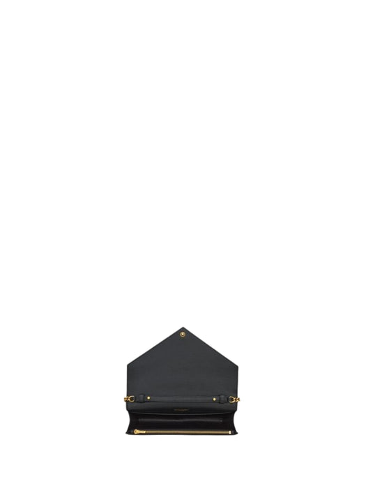 PARIS chain wallet in GRAIN DE POUDRE leather 871149 AAGOZ1000 SAINT LAURENT 