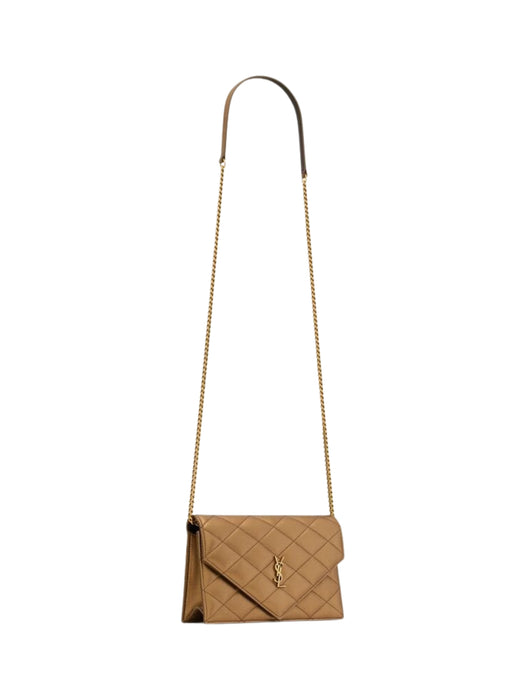 PARIS chain wallet in metallic leather 871149 AAGX08644 SAINT LAURENT 